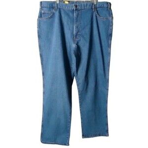 Work N' Sport Men's Relax Fit Flex Denim Straight Leg Jeans in Size 42x34 NEW
